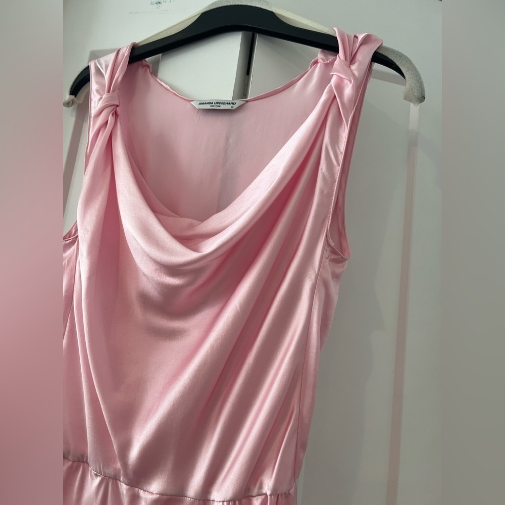Amanda Uprichard Light Pink Silk Slip Dress Size XS - Picture 11 of 14